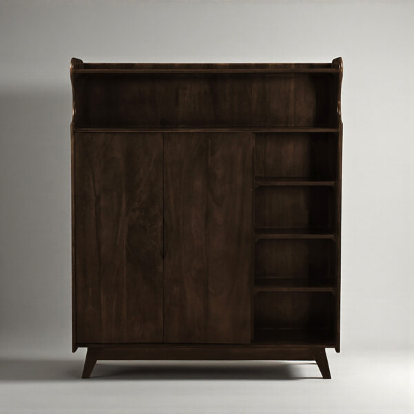 The Attic Ritz Shoerack|Walnut Matte Finish