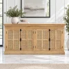 KL-2283C (2) The Attic Oregon Sideboard with Cane|Natural Matte Finish