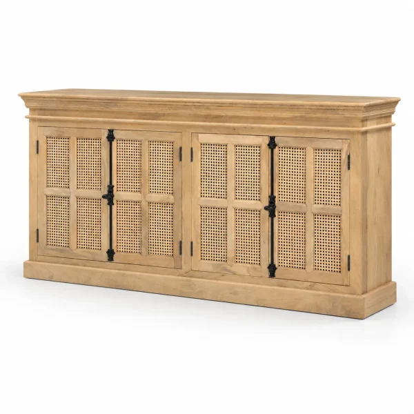 KL-2283C (3) The Attic Oregon Sideboard with Cane|Natural Matte Finish
