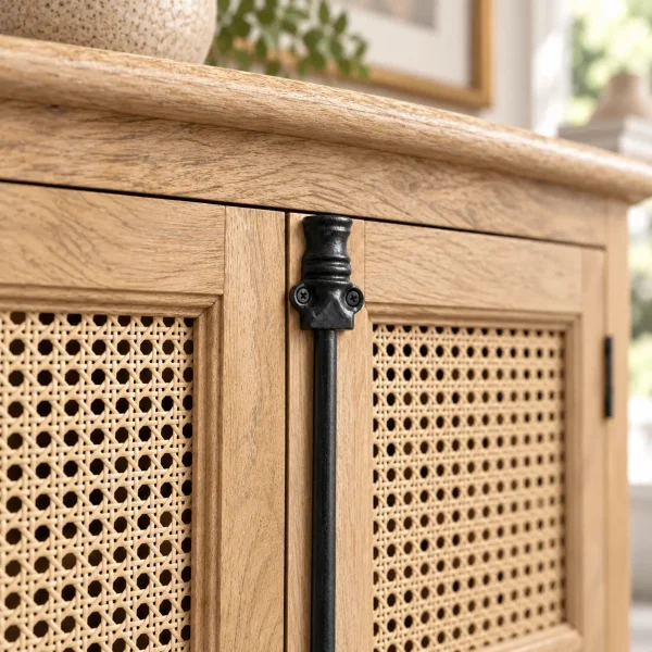 KL-2283C (5) The Attic Oregon Sideboard with Cane|Natural Matte Finish