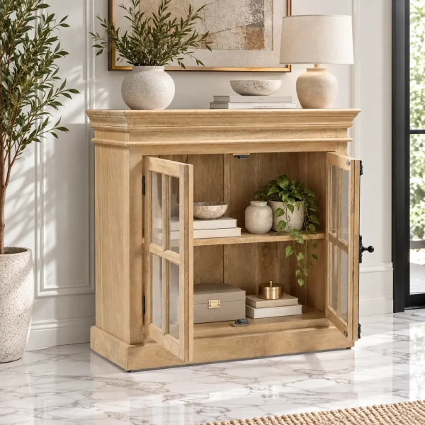 KL-2284Nat (3) The Attic Oregon Sideboard Small | Natural Matte Finish