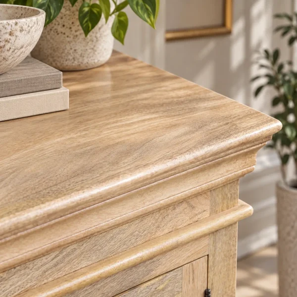 KL-2284Nat (6) The Attic Oregon Sideboard Small | Natural Matte Finish