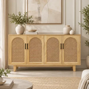 The Attic Roman Sideboard Natural|Natural Matte Finish