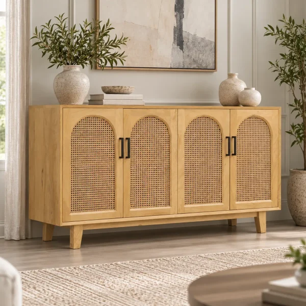 The Attic Roman Sideboard Natural|Natural Matte Finish