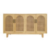The Attic Roman Sideboard Natural|Multipurpose Cabinet for Kitchen and Living Room Storage|Classy Sideboard|Solid Mango Wood|Natural Matte Finish