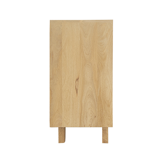 The Attic Roman Sideboard Natural|Multipurpose Cabinet for Kitchen and Living Room Storage|Classy Sideboard|Solid Mango Wood|Natural Matte Finish
