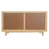 The Attic Roman Sideboard Natural|Multipurpose Cabinet for Kitchen and Living Room Storage|Classy Sideboard|Solid Mango Wood|Natural Matte Finish
