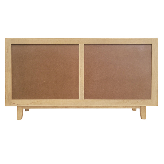 The Attic Roman Sideboard Natural|Multipurpose Cabinet for Kitchen and Living Room Storage|Classy Sideboard|Solid Mango Wood|Natural Matte Finish