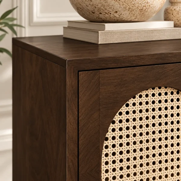 The Attic Roman Sideboard Walnut|Walnut Matte Finish