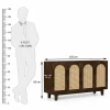 The Attic Roman Sideboard Walnut|Walnut Matte Finish