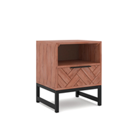 The Attic Matiz Bedside|Multipurpose for Living and Bed room|Solid Wood|Natural Matte Finish