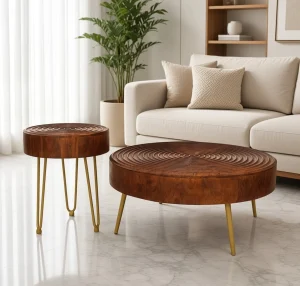 The Attic Jessie Coffee Table|Honey Matt Finish