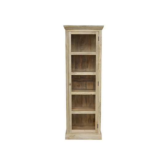 The Attic Indiana Kitchen Cabinet Natural|Multipurpose Cabinet For Bedroom Living room study bar|Solid Wood Bookshelf/Kitchen Cabinet|Solid Mango Wood|Natural Matte Finish
