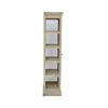 The Attic Indiana Kitchen Cabinet Natural|Multipurpose Cabinet For Bedroom Living room study bar|Solid Wood Bookshelf/Kitchen Cabinet|Solid Mango Wood|Natural Matte Finish