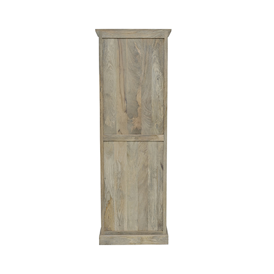 The Attic Indiana Kitchen Cabinet Natural|Multipurpose Cabinet For Bedroom Living room study bar|Solid Wood Bookshelf/Kitchen Cabinet|Solid Mango Wood|Natural Matte Finish