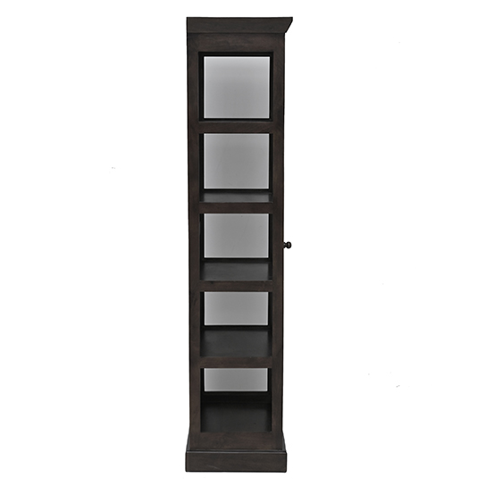 The Attic Indiana Kitchen Cabinet Walnut|Multipurpose Cabinet For Bedroom Living room study bar|Solid Wood Bookshelf/Kitchen Cabinet|Solid Mango Wood|Walnut Matte Finish