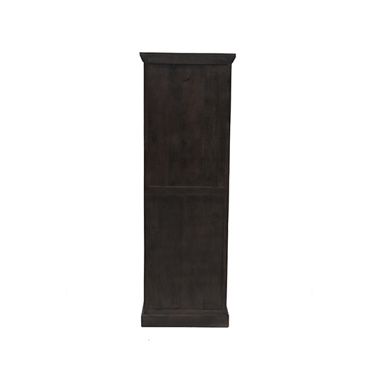 The Attic Indiana Kitchen Cabinet Walnut|Multipurpose Cabinet For Bedroom Living room study bar|Solid Wood Bookshelf/Kitchen Cabinet|Solid Mango Wood|Walnut Matte Finish