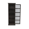 The Attic Indiana Kitchen Cabinet Walnut|Multipurpose Cabinet For Bedroom Living room study bar|Solid Wood Bookshelf/Kitchen Cabinet|Solid Mango Wood|Walnut Matte Finish