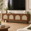 KL-2344H (2) The Attic Roman TV Cabinet Honey|Honey Matte Finish
