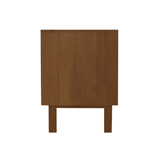The Attic Roman TV Cabinet Honey|Solid Wood Sideboard TV Cabinet for Living Room | Wooden Free Standing TV Unit Side Board Table with Storage|Honey Matte Finish