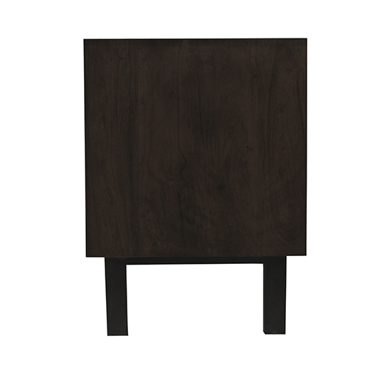 The Attic Roman TV Cabinet Walnut|Solid Wood Sideboard TV Cabinet for Living Room | Wooden Free Standing TV Unit Side Board Table with Storage|Walnut Matte Finish