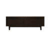 The Attic Roman TV Cabinet Walnut|Solid Wood Sideboard TV Cabinet for Living Room | Wooden Free Standing TV Unit Side Board Table with Storage|Walnut Matte Finish