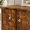 KL-2301H (4) The Attic Diamond Medium Sideboard Honey|Honey Matte Finish