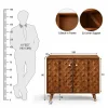 KL-2301H (6) The Attic Diamond Medium Sideboard Honey|Honey Matte Finish