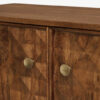 The Attic Diamond Medium Sideboard Honey|Multipurpose Cabinet for Kitchen and Living Room Storage|Classy Sideboard|Solid Mango Wood|Honey Matte Finish