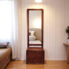 The Attic Diamond Dressing Table For Bedroom|Solid Wood|Honey Matt Finish