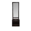 The Attic Diamond Dressing Table For Bedroom|Solid Wood|Walnut Matt Finish