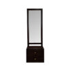 The Attic Diamond Dressing Table For Bedroom|Solid Wood|Walnut Matt Finish