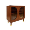The Attic Kingston Sideboard Honey Glass|Multipurpose Cabinet for Kitchen and Living Room Storage|Classy Sideboard|Solid Mango Wood|Honey Matte Finish
