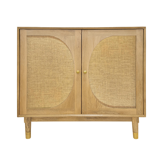 The Attic Kingston Sideboard Natural|Multipurpose Cabinet for Kitchen and Living Room Storage|Classy Sideboard|Solid Mango Wood|Natural Matte Finish