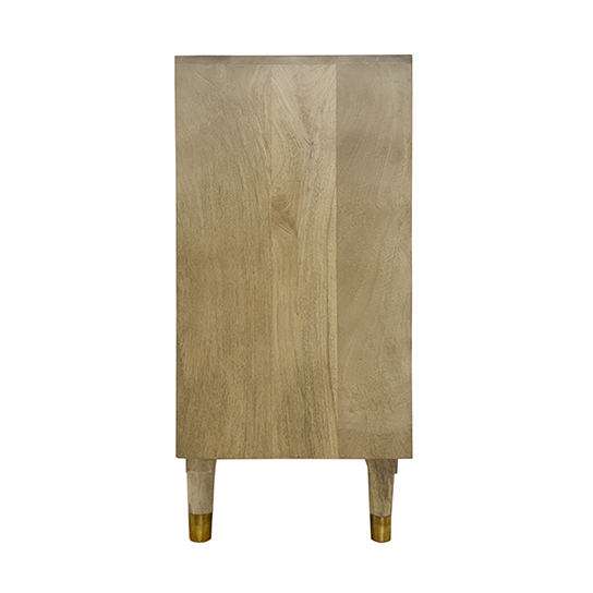 The Attic Kingston Sideboard Natural|Multipurpose Cabinet for Kitchen and Living Room Storage|Classy Sideboard|Solid Mango Wood|Natural Matte Finish