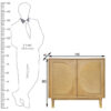 The Attic Kingston Sideboard Natural|Multipurpose Cabinet for Kitchen and Living Room Storage|Classy Sideboard|Solid Mango Wood|Natural Matte Finish