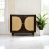 The Attic Kingston Sideboard Walnut|Multipurpose Cabinet for Kitchen and Living Room Storage|Classy Sideboard|Solid Mango Wood|Walnut Matte Finish