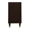 The Attic Kingston Sideboard Walnut Glass|Multipurpose Cabinet for Kitchen and Living Room Storage|Classy Sideboard|Solid Mango Wood|Walnut Matte Finish