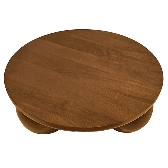 The Attic Lutzz Coffee Table|Coffee Table for Living Room|Solid Wood Centre Table|Honey Matte Finish