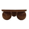 The Attic Lutzz Coffee Table|Coffee Table for Living Room|Solid Wood Centre Table|Honey Matte Finish