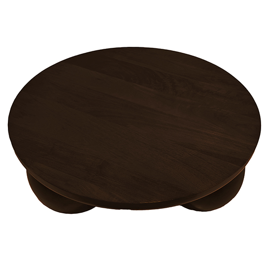 The Attic Lutzz Coffee Table|Coffee Table for Living Room|Solid Wood Centre Table|Walnut Matte Finish