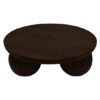 The Attic Lutzz Coffee Table|Coffee Table for Living Room|Solid Wood Centre Table|Walnut Matte Finish
