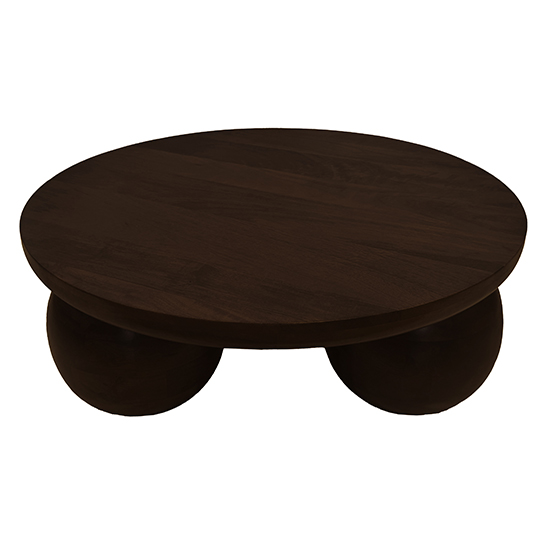 The Attic Lutzz Coffee Table|Coffee Table for Living Room|Solid Wood Centre Table|Walnut Matte Finish