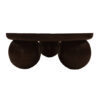 The Attic Lutzz Coffee Table|Coffee Table for Living Room|Solid Wood Centre Table|Walnut Matte Finish