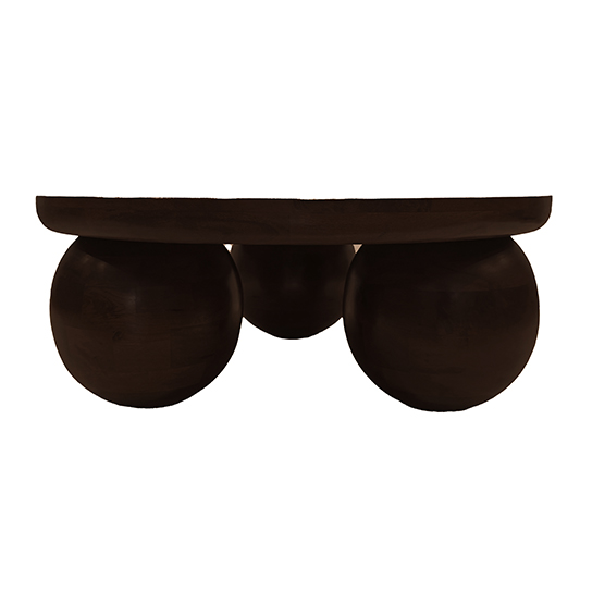 The Attic Lutzz Coffee Table|Coffee Table for Living Room|Solid Wood Centre Table|Walnut Matte Finish