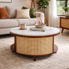 The Attic Toros Coffee Table|Honey Matte Finish