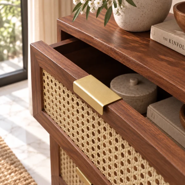 5 The Attic Panamara Chest of Drawers|Honey Matte Finish