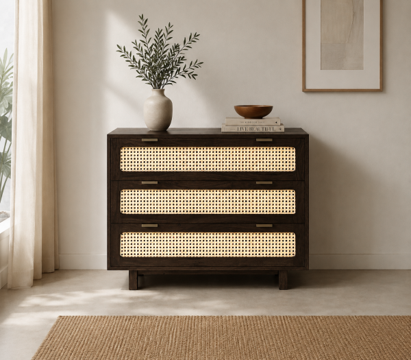 The Attic Panamara Chest of Drawers|Walnut Matte Finish