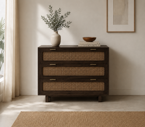 The Attic Panamara Chest of Drawers|Walnut Matte Finish