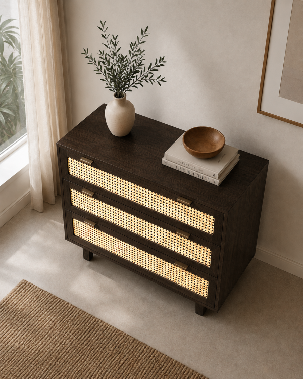 The Attic Panamara Chest of Drawers|Walnut Matte Finish